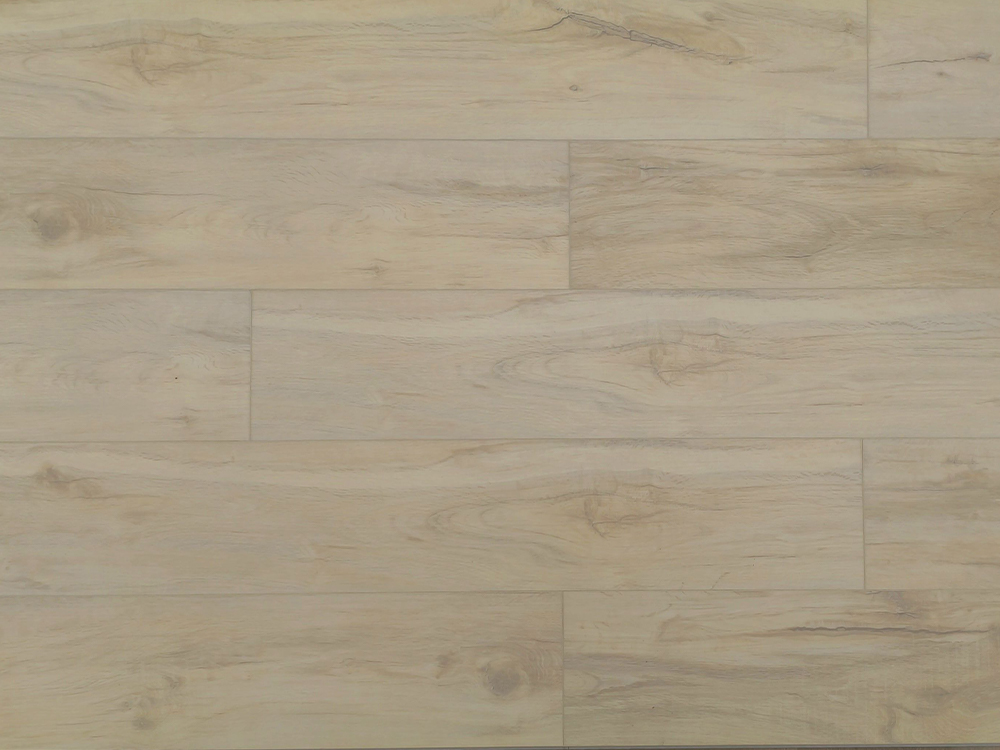 SPC-golv ljusbeige träfibrer 7,25×48