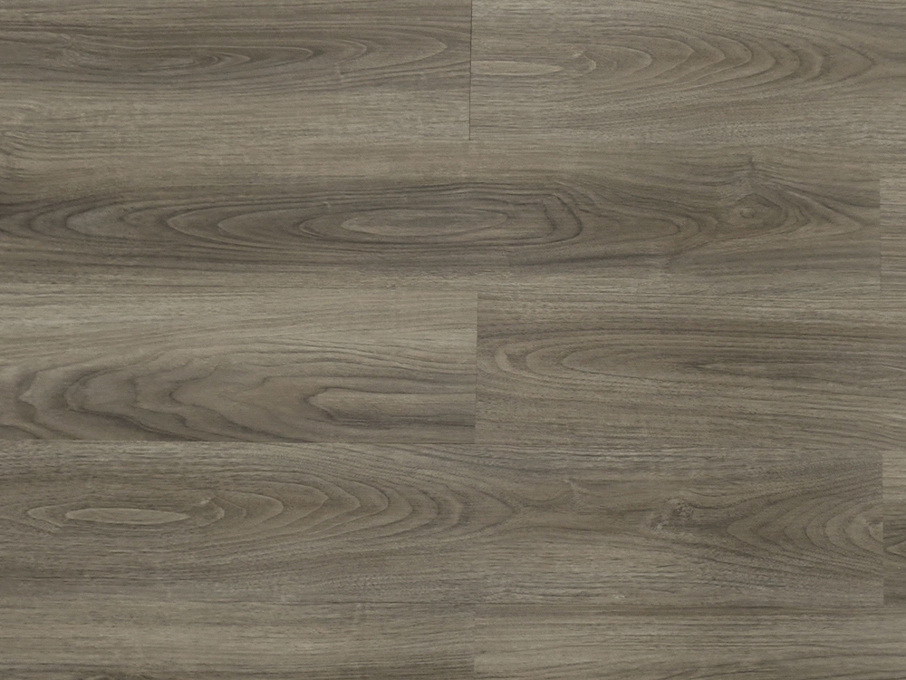 LVT-golv Mediumgrå träfiber 6×36